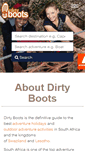 Mobile Screenshot of dirtyboots.co.za